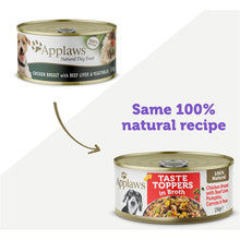 Applaws Taste Toppers In Broth Chicken, Beef & Vegetables 156g