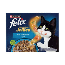 FELIX ADULT AS GOOD AS IT LOOKS SENSATIONS JELLIES FISH SELECTION CAT FOOD 12X85GRAM