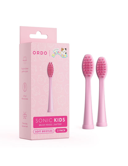 Sonic Kids Battery Brush Heads - Squishmallows Auggie 2 Pack