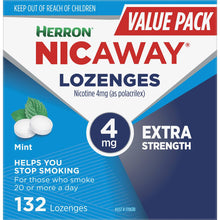 Nicaway Nicotine 4mg Lozenges Extra Strength Mint 132 Pack