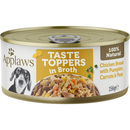 Applaws Taste Toppers In Broth Chicken Breast With Vegetables 156g