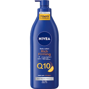 Nivea Q10 Rich Firming Body Lotion With Vitamin C & 72hr Moisture 400mL