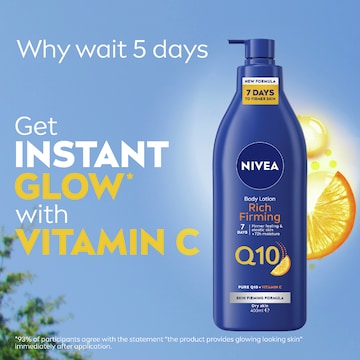 Nivea Q10 Rich Firming Body Lotion With Vitamin C & 72hr Moisture 400mL
