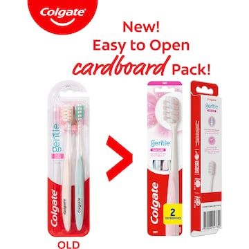Colgate Toothbrush Gentle Gum Care Soft 2 pack