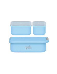 LUNCH CONTAINER WITH SILICONE LID 1.65L SKY BLUE