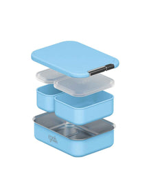 LUNCH CONTAINER WITH SILICONE LID 1.65L SKY BLUE