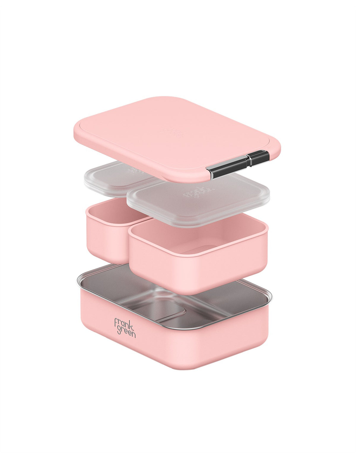 LUNCH CONTAINER WITH SILICONE LID 1.65L BLUSHED
