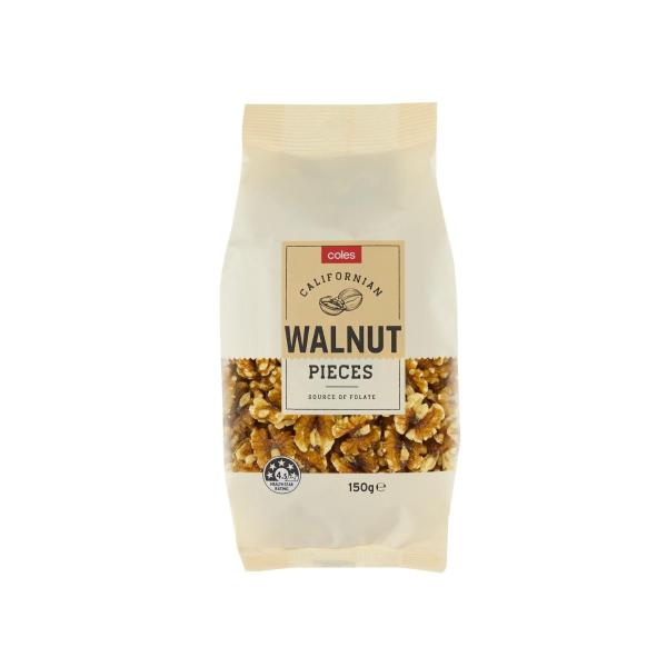COLES CALIFORNIAN WALNUTS 150G