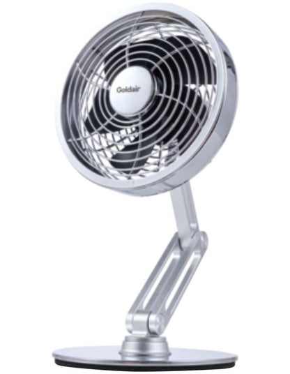 Brushed Metal Rechargeable Desk Fan GPDF115 in Silver