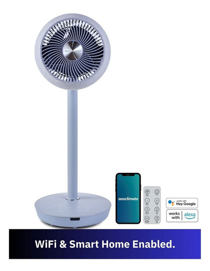 EcoSmart Pedestal Air Circulator Fan ACAC300SG in Stone Grey