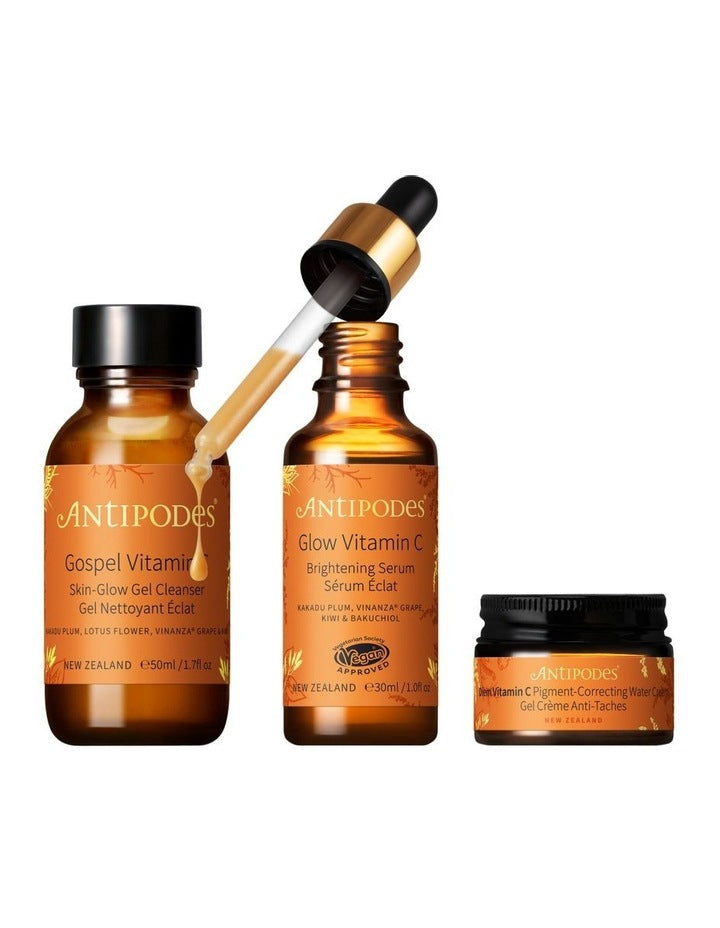 Christmas Brightening Boost Set - Glow 30ml, Gospel 50ml, Diem 15ml