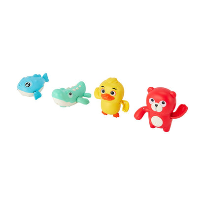 4 Pack Wind-Up Swimming Toys