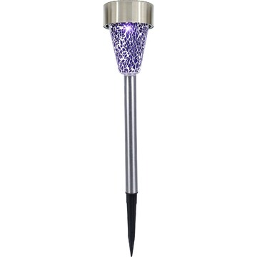 Mirabella Solar Mosaic Path Light Purple Purple 1 pack