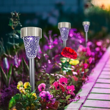 Mirabella Solar Mosaic Path Light Purple Purple 1 pack