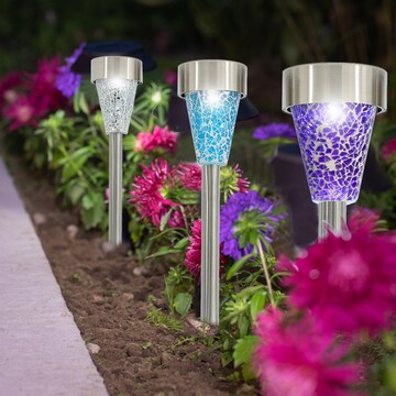 Mirabella Solar Mosaic Path Light Purple Purple 1 pack