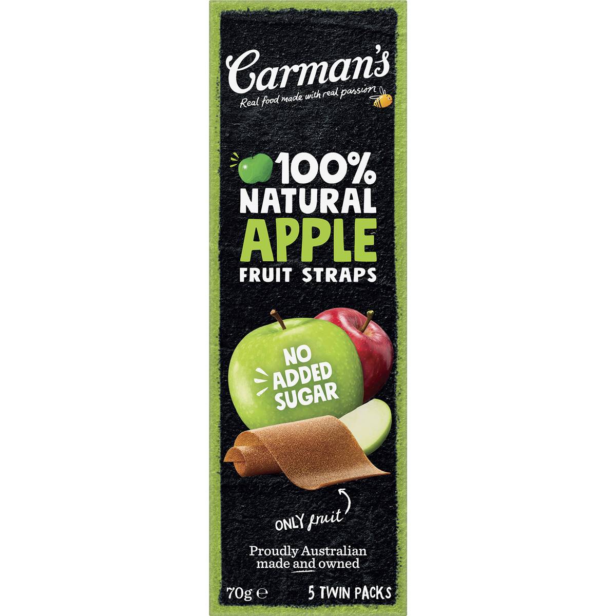 Carman's Fruit Straps Apple Twin Packs 5 pack