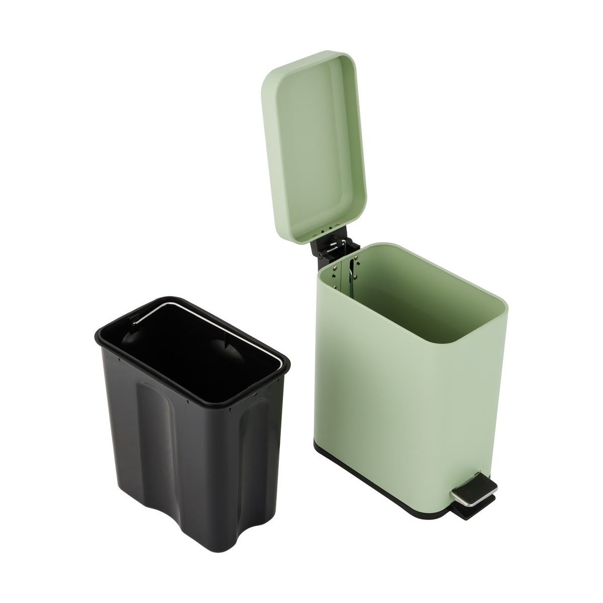 5L Slim Line Bin - Sage