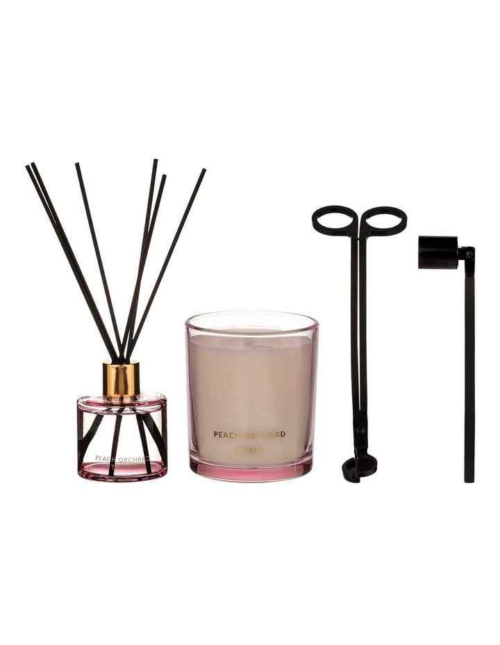 Luna Orchard Home Fragrance Complete Gift Set in Peach