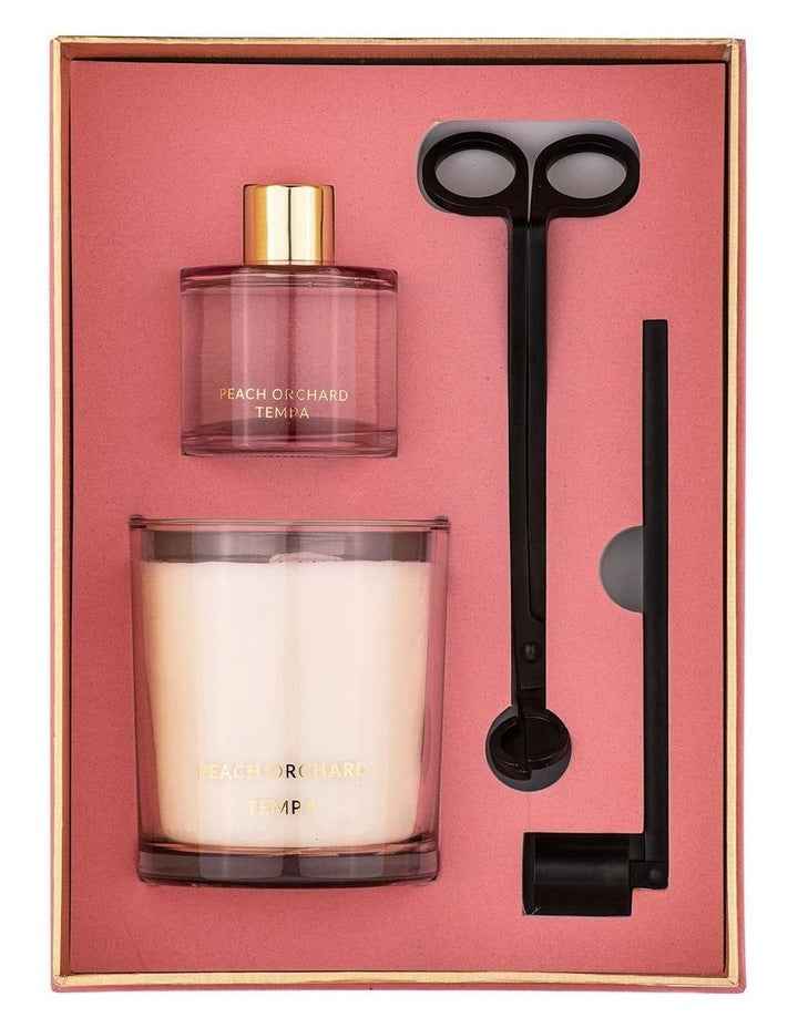 Luna Orchard Home Fragrance Complete Gift Set in Peach