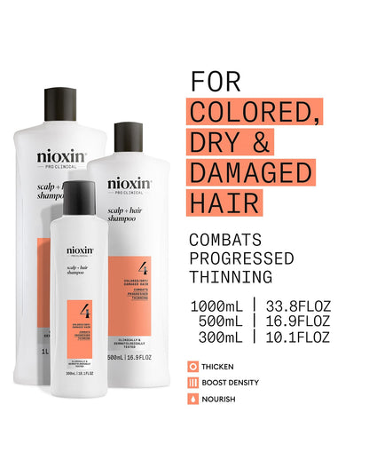 Scalp + Hair Thickening System 4 Shampoo 300ml