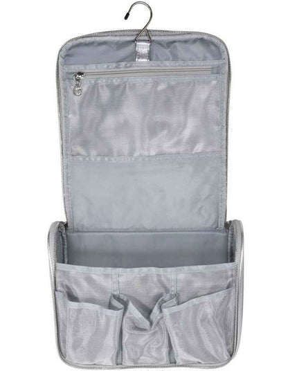 Premium Silver Travel Bag with Hook