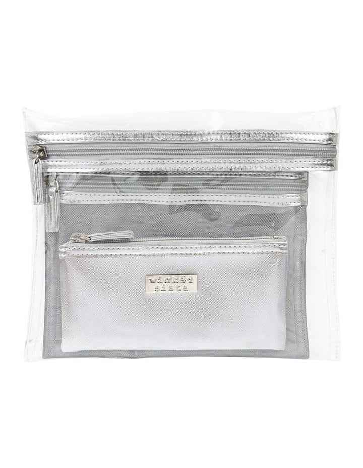 Jenna Trio Purse Silver