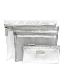 Jenna Trio Purse Silver