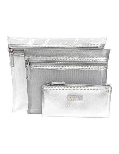 Jenna Trio Purse Silver