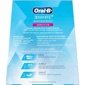 Oral-B 3D White Whitestrips Sensitive Dental Whitening Kit 14 pack