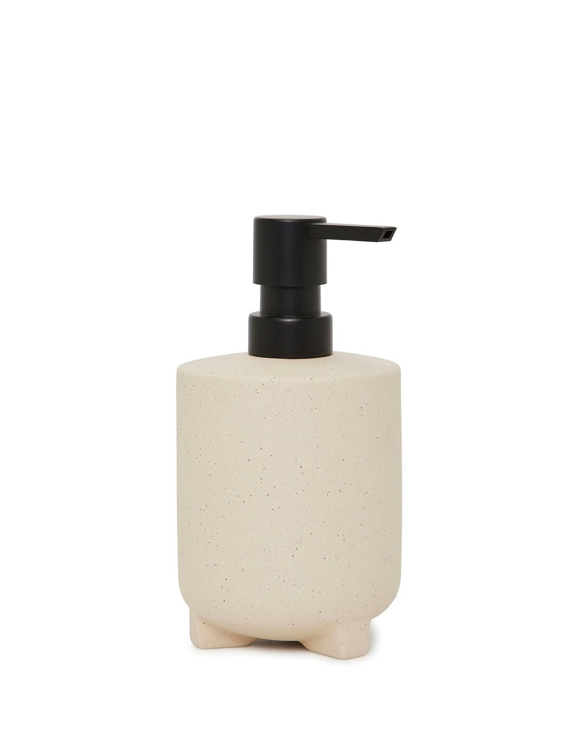 Oatmeal Footed Ceramic 16.2cm Soap Dispenser Cream