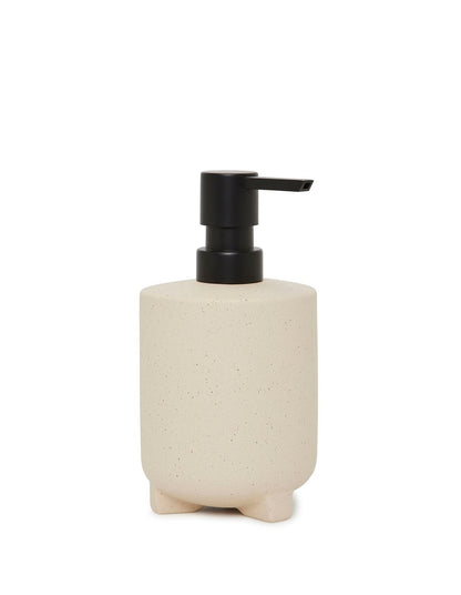 Oatmeal Footed Ceramic 16.2cm Soap Dispenser Cream