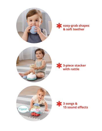 Baby Stack & Crawl 4-in-1 Crab Toy
