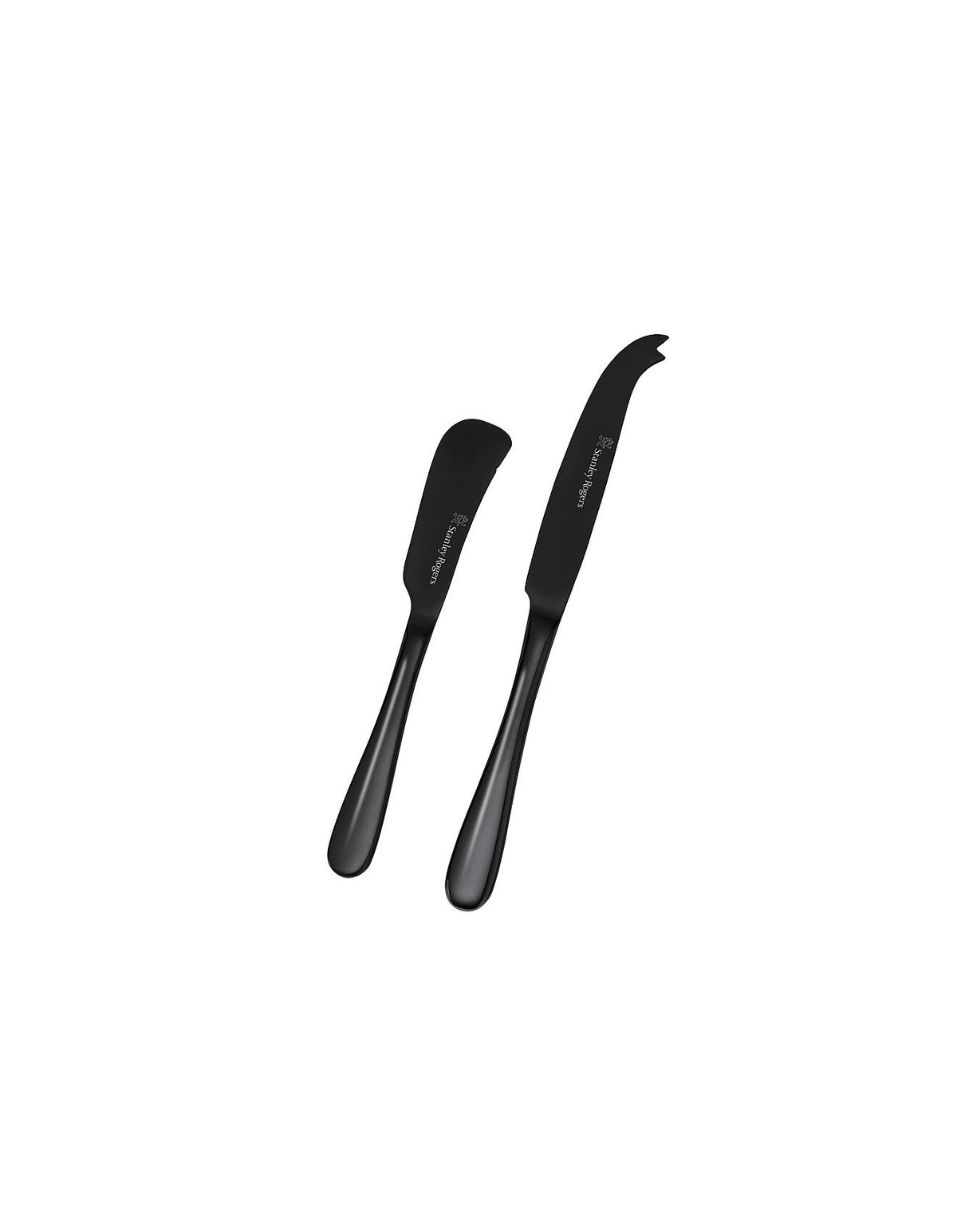 ALBANY ONYX CHEESE KNIFE 2PC