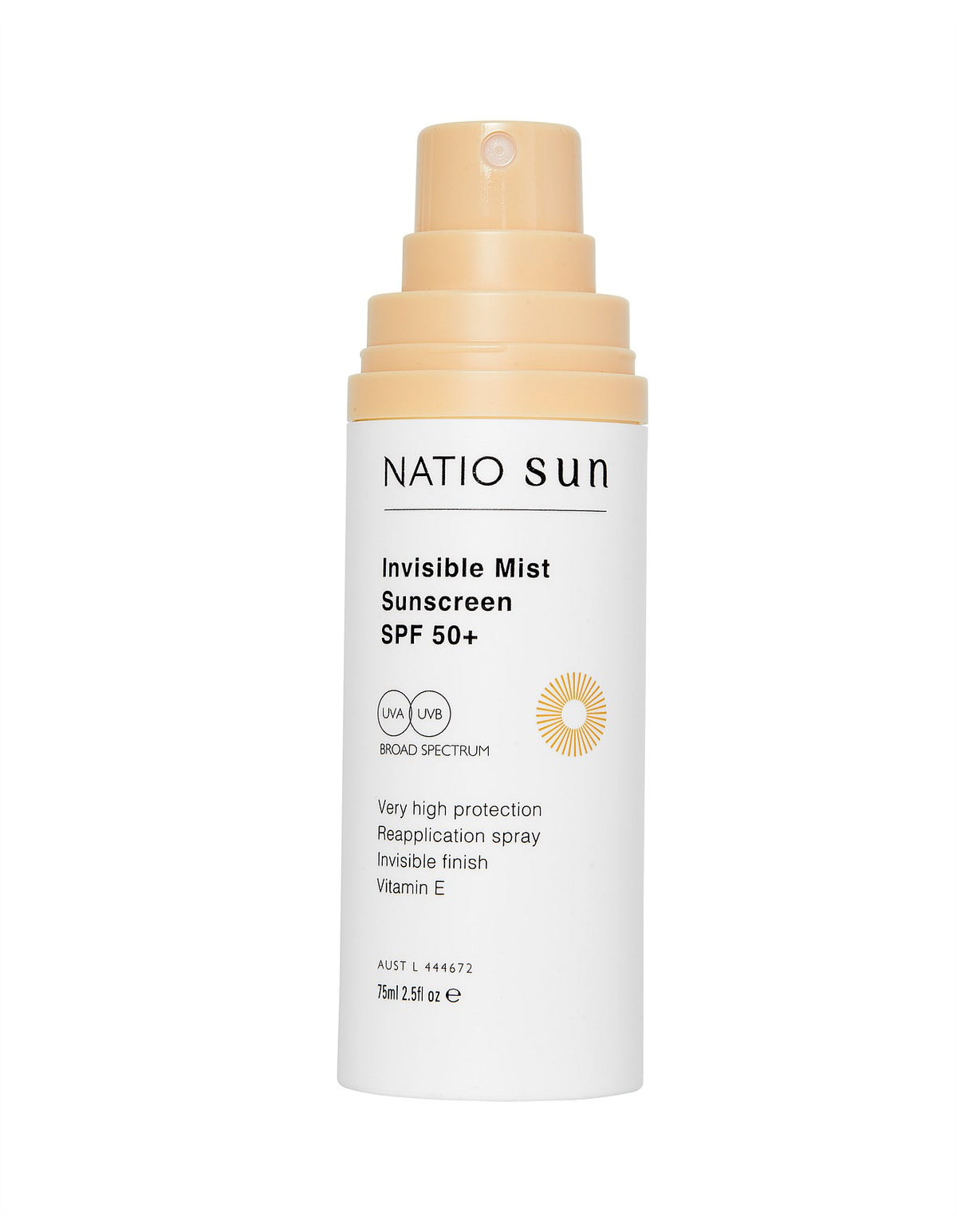 Invisible Mist Sunscreen SPF 50+ 75ml