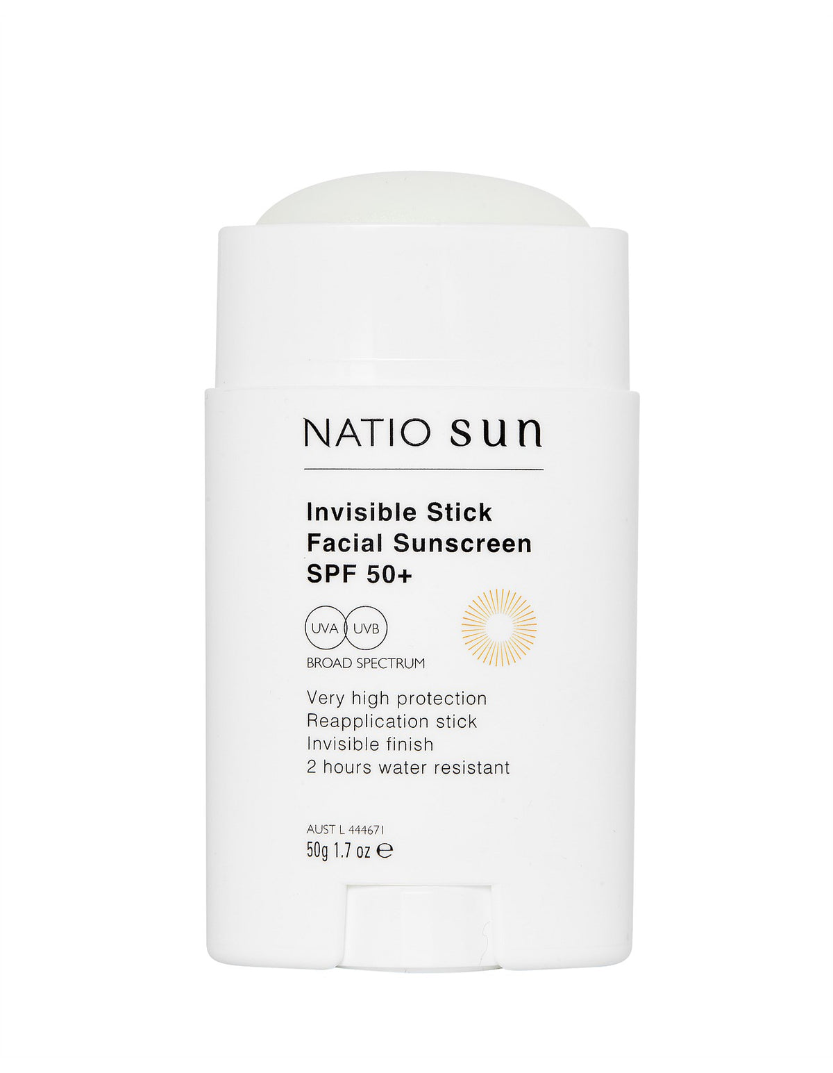 Invisible Stick Facial Sunscreen SPF 50+ 50g