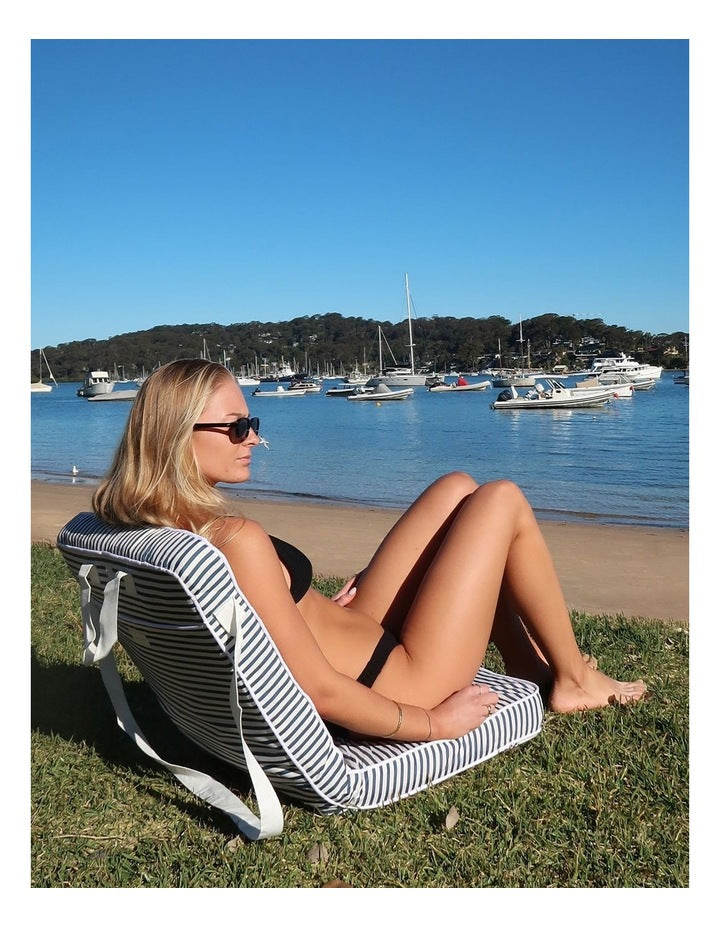 Take Anywhere Resort Stripe Beach Chair in Multi