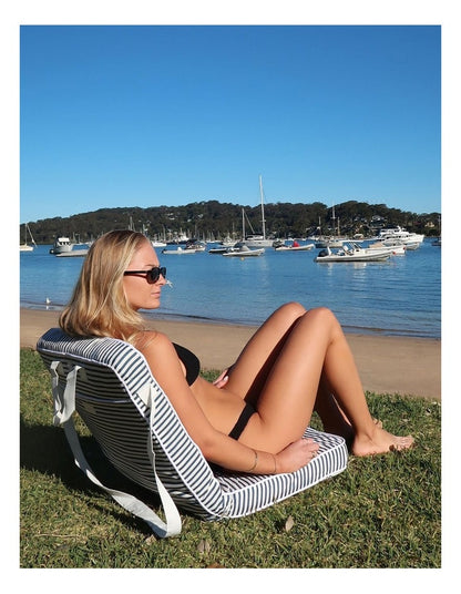 Take Anywhere Resort Stripe Beach Chair in Multi