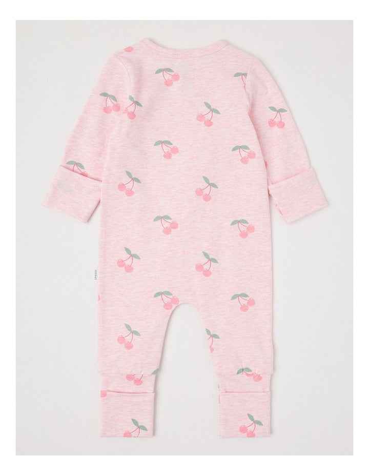 Essential Jersey Cherry Coverall in Light Pink