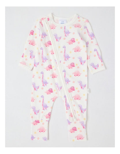 Essential Jersey Dino Coverall in White