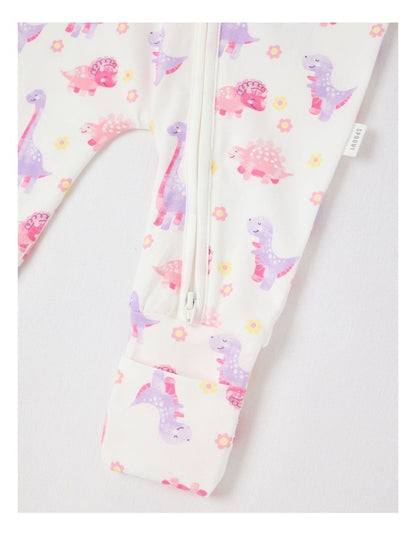 Essential Jersey Dino Coverall in White
