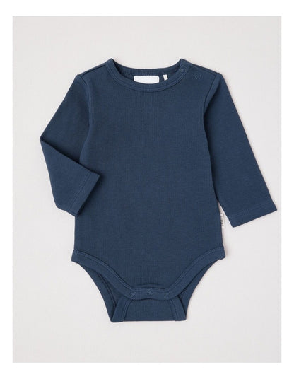 Essential Rib Cars Bodysuit Navy in Blazer