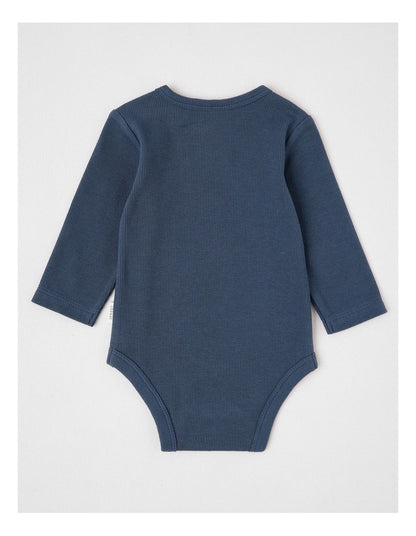 Essential Rib Cars Bodysuit Navy in Blazer