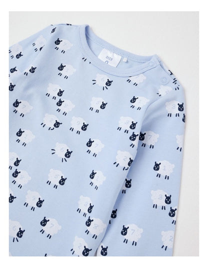 Essential Jersey Sheep Bodysuit in Windsurfer