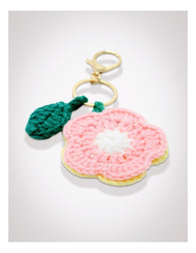 Crochet Flower Reservable Keyring in Multi