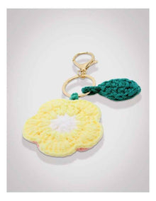 Crochet Flower Reservable Keyring in Multi