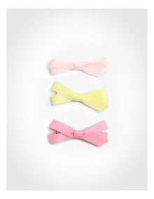 Bow Hairclip And Hairtie Set in Multi