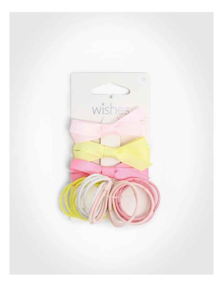 Bow Hairclip And Hairtie Set in Multi