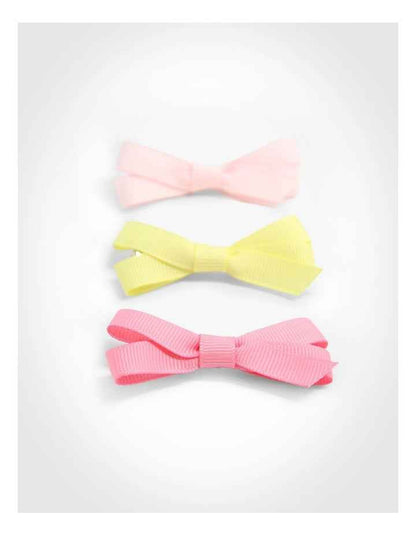 Bow Hairclip And Hairtie Set in Multi