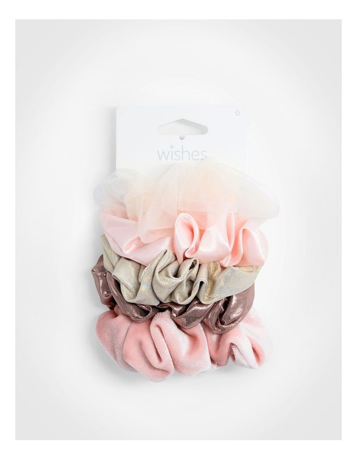 Pink Scrunchie 5 Pack in Multi