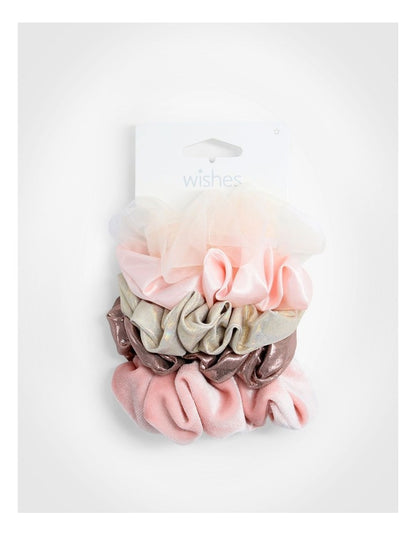 Pink Scrunchie 5 Pack in Multi